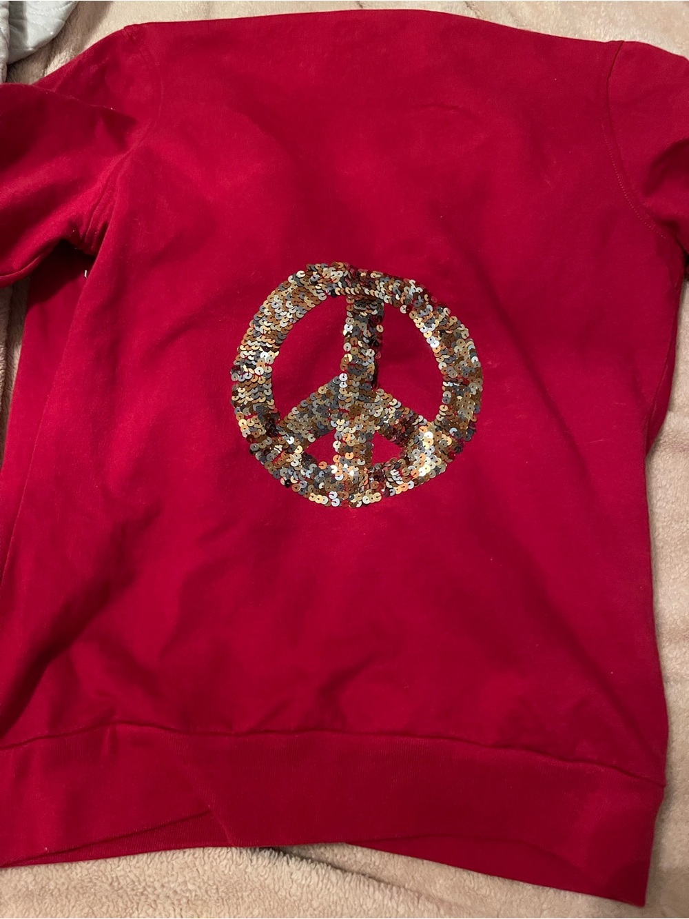 VEUC OLD SCHOOL 80's "TWISTED HEART" RED PIECE HOODIE & PANT SET SZ: M